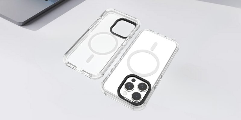 Cubenest Funda para iPhone 15 Pro MagPro Strong Guard blanco
