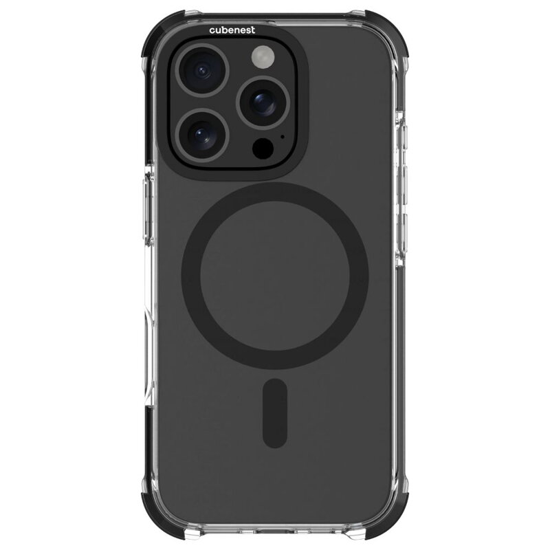 Cubenest Funda para iPhone 16 Pro MagPro Strong Guard negro