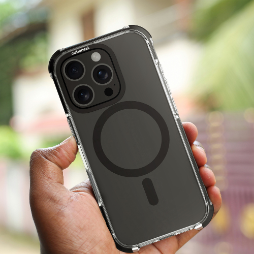 Cubenest Funda para iPhone 16 Pro MagPro Strong Guard negro