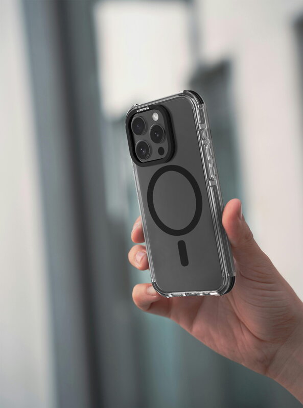 Cubenest Funda para iPhone 15 Pro MagPro Strong Guard negro