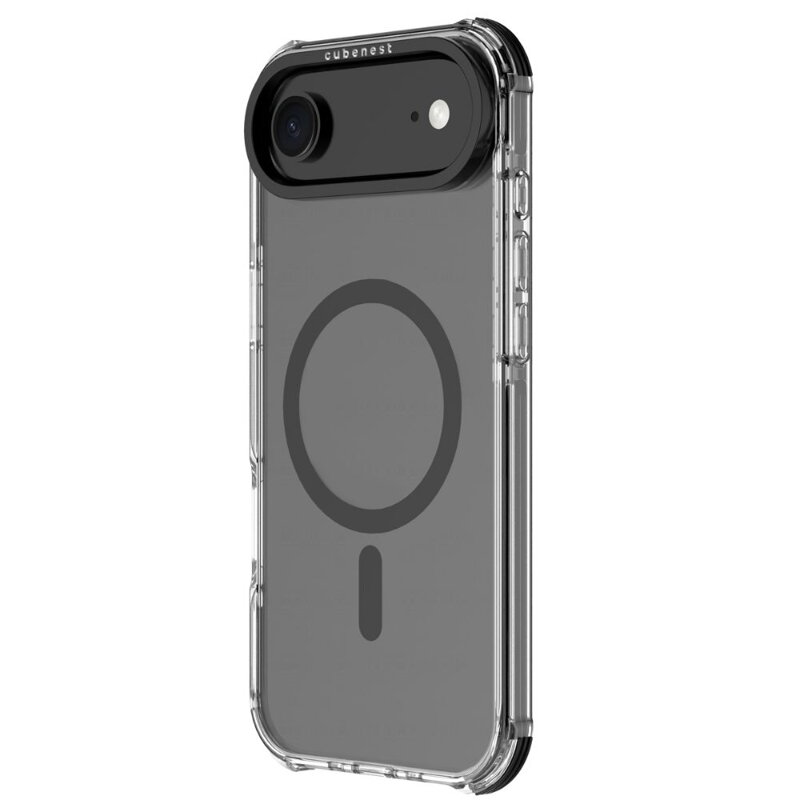 Cubenest Funda para iPhone 17 Air MagPro Strong Guard negro