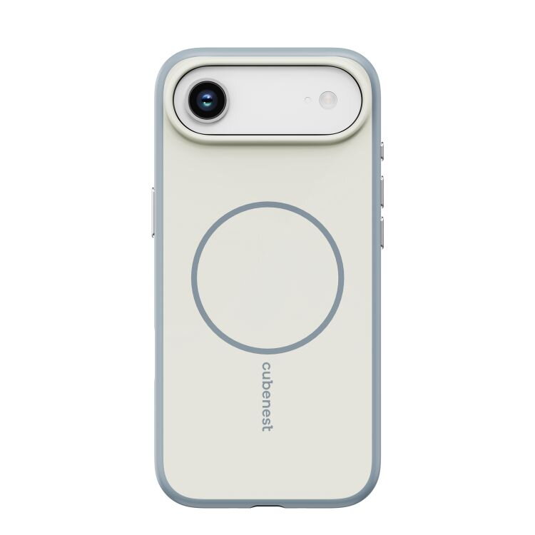 Cubenest Funda para iPhone 17 Air compatible con MagSafe beige mate