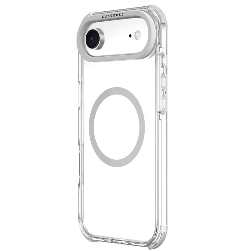 Cubenest Funda para iPhone 17 Air MagPro Strong Guard blanco