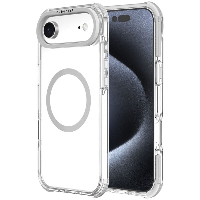 Cubenest Funda para iPhone 17 Air MagPro Strong Guard blanco