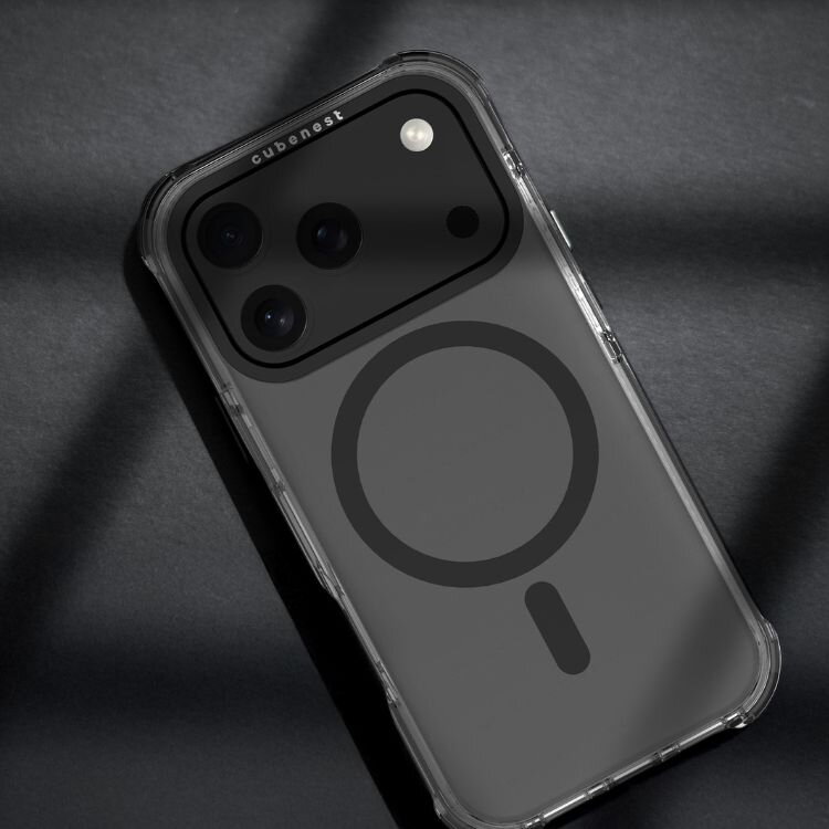 Cubenest Funda para iPhone 17 Pro MagPro Strong Guard negro