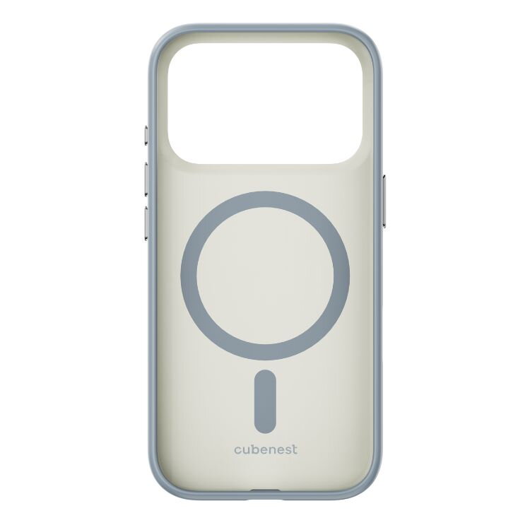 Cubenest Funda para iPhone 17 Pro compatible con MagSafe beige mate