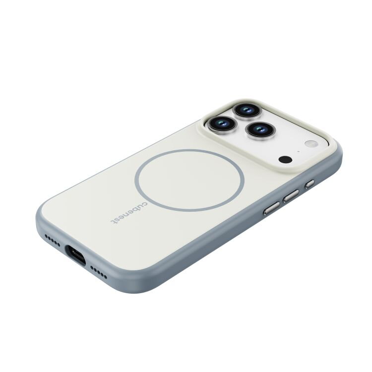Cubenest Funda para iPhone 17 Pro compatible con MagSafe beige mate