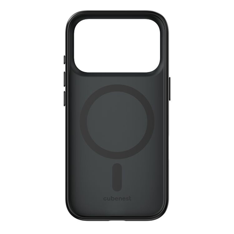 Cubenest Funda para iPhone 17 Pro compatible con MagSafe negro mate