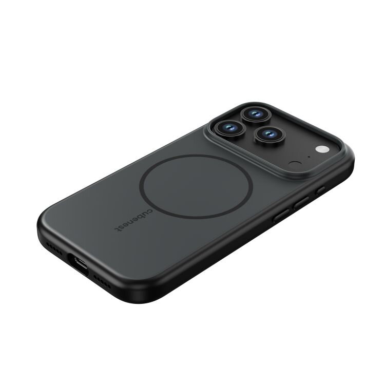 Cubenest Funda para iPhone 17 Pro compatible con MagSafe negro mate