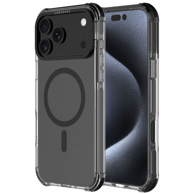 Cubenest Funda para iPhone 17 Pro Max MagPro Strong Guard negro