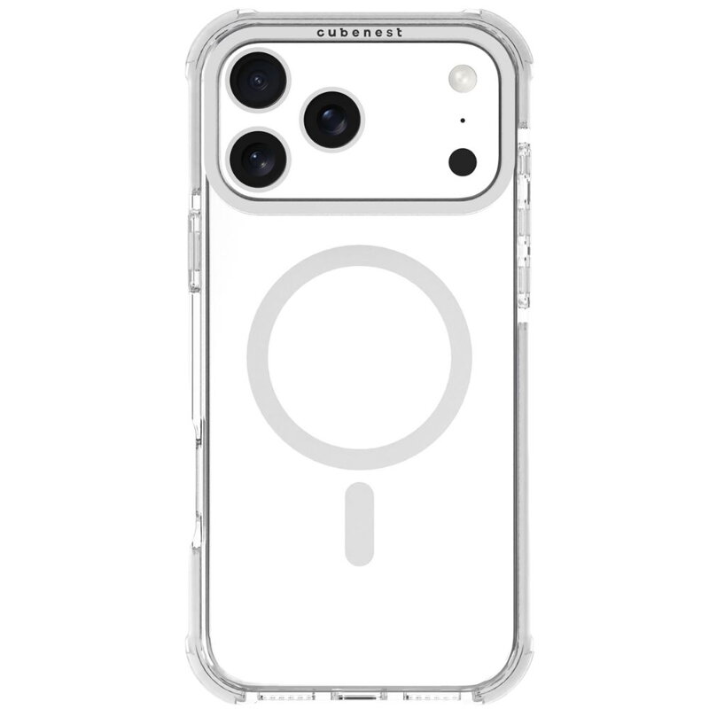Cubenest Funda para iPhone 17 Pro Max MagPro Strong Guard blanco