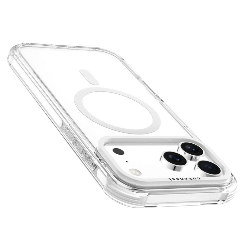 Cubenest Funda para iPhone 17 Pro Max MagPro Strong Guard blanco