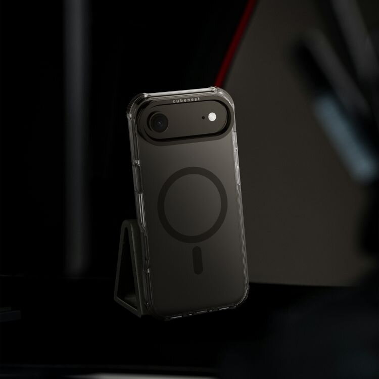 Cubenest Funda para iPhone 17 Air MagPro Strong Guard negro