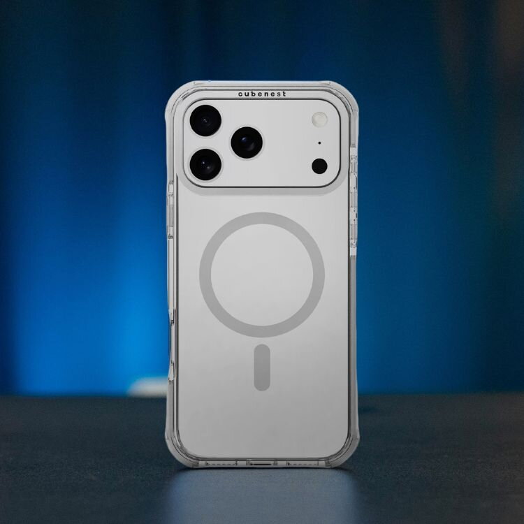 Cubenest Funda para iPhone 17 Pro Max MagPro Strong Guard blanco