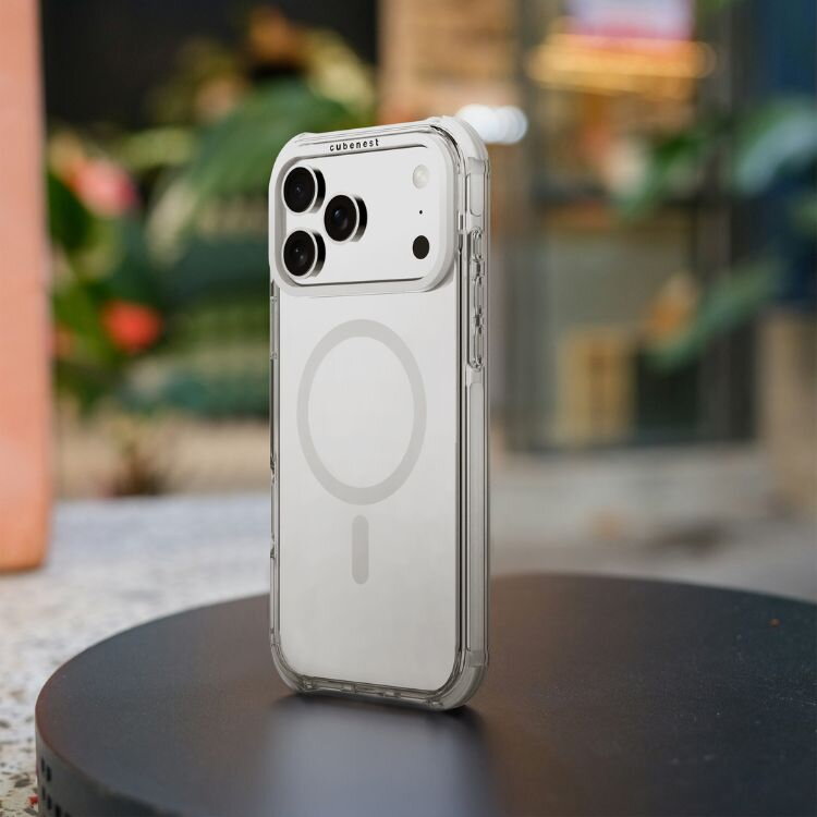 Cubenest Funda para iPhone 17 Pro Max MagPro Strong Guard blanco