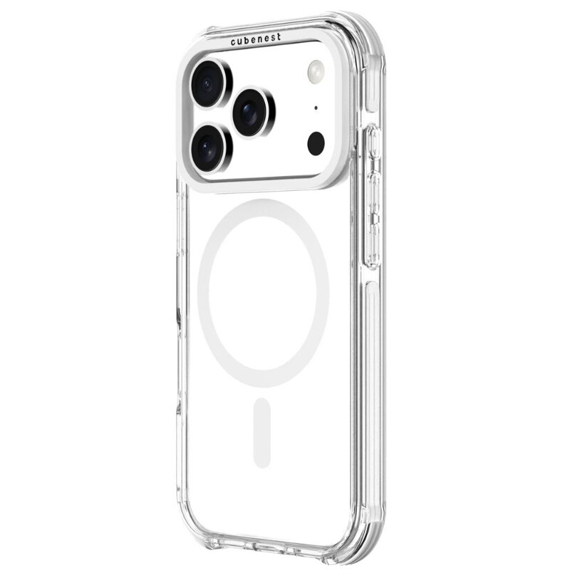 Cubenest Funda para iPhone 17 Pro MagPro Strong Guard blanco