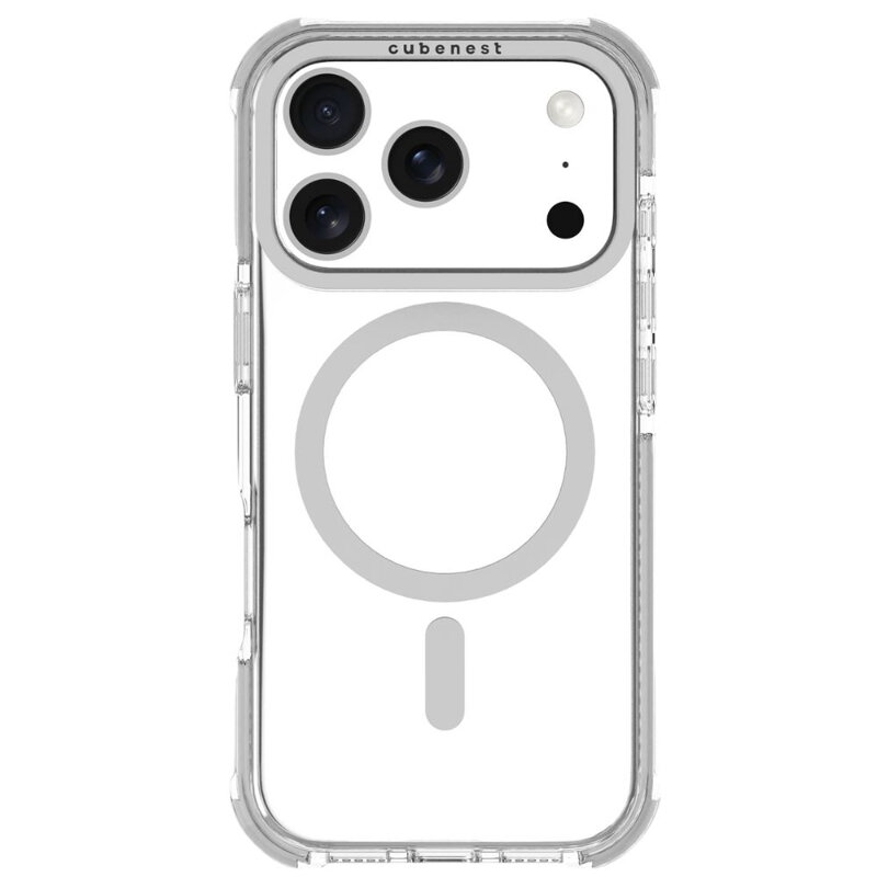 Cubenest Funda para iPhone 17 Pro MagPro Strong Guard blanco