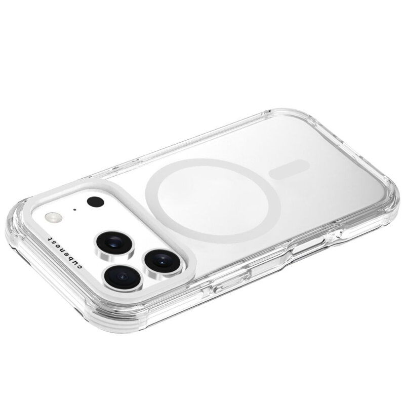 Cubenest Funda para iPhone 17 Pro MagPro Strong Guard blanco