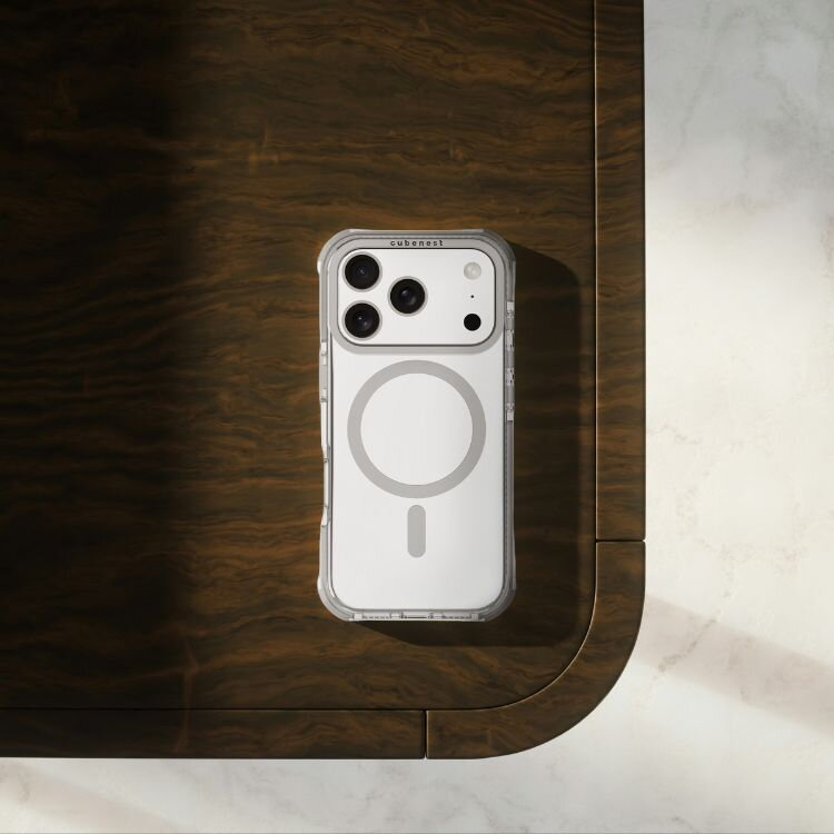 Cubenest Funda para iPhone 17 Pro MagPro Strong Guard blanco