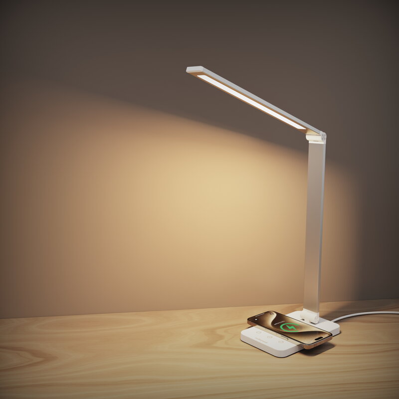 Cubenest Lámpara LED de sobremesa con carga inalámbrica LTW01C