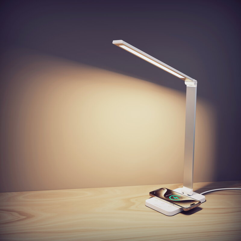 Cubenest Lámpara LED de sobremesa con carga inalámbrica LTW01C
