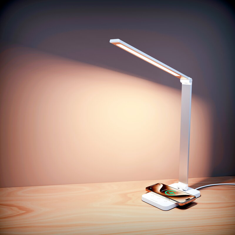 Cubenest Lámpara LED de sobremesa con carga inalámbrica LTW01C