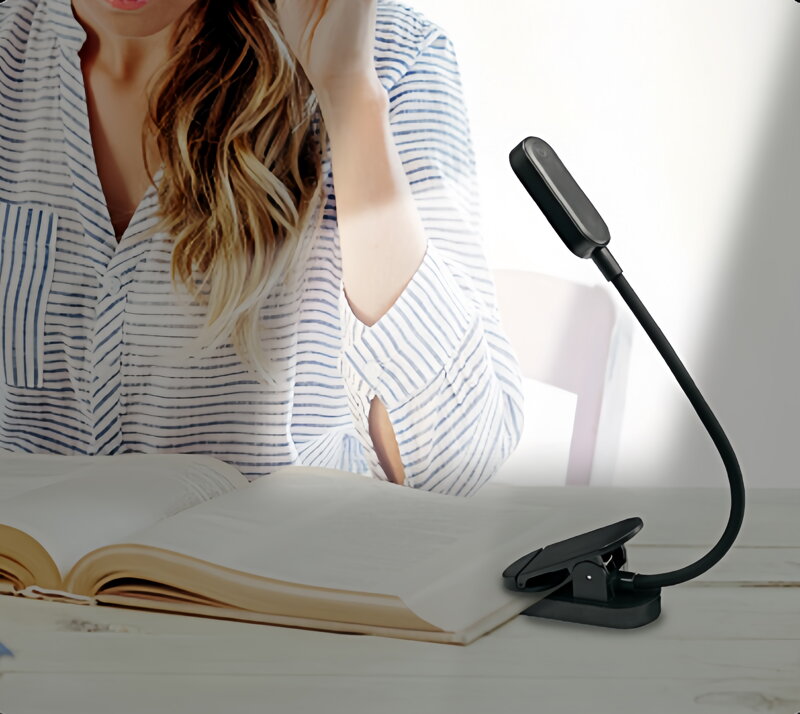 Cubenest Lámpara LED con pinza LTW02 negro