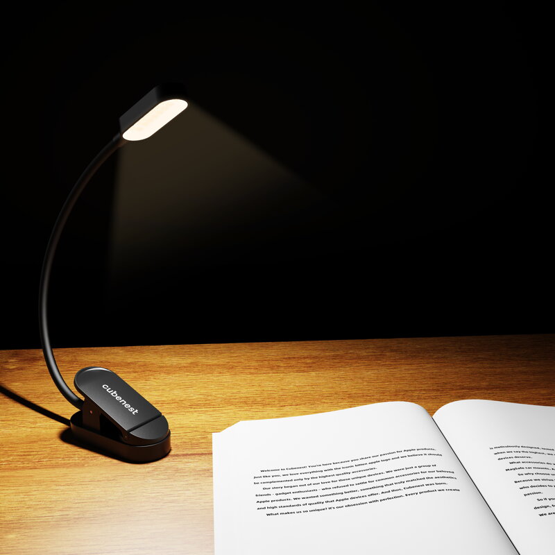 Cubenest Lámpara LED con pinza LTW02 negro