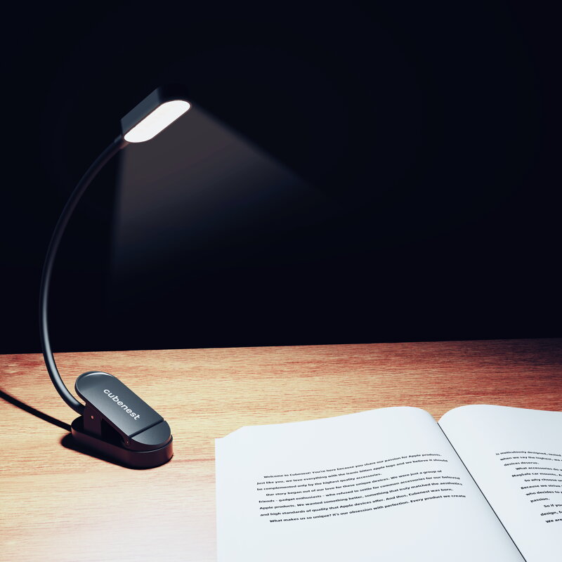Cubenest Lámpara LED con pinza LTW02 negro