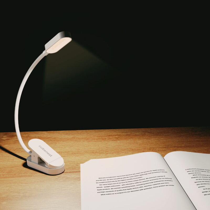 Cubenest Lámpara LED con pinza LTW02 blanco
