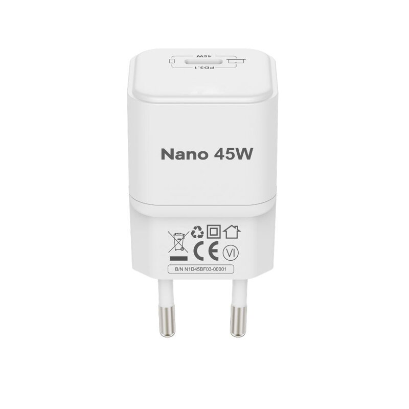 Adaptador USB-C Cubenest PD GaN Nano de 45 W N1D45