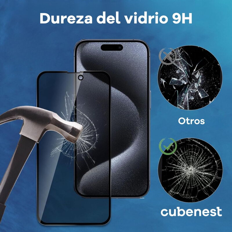 Cubenest Protector de pantalla iPhone 15 Pro