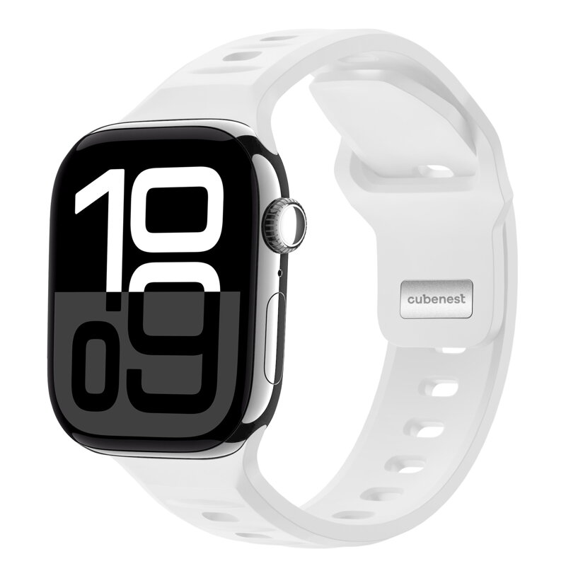Correa deportiva premium del Apple Watch Blanco