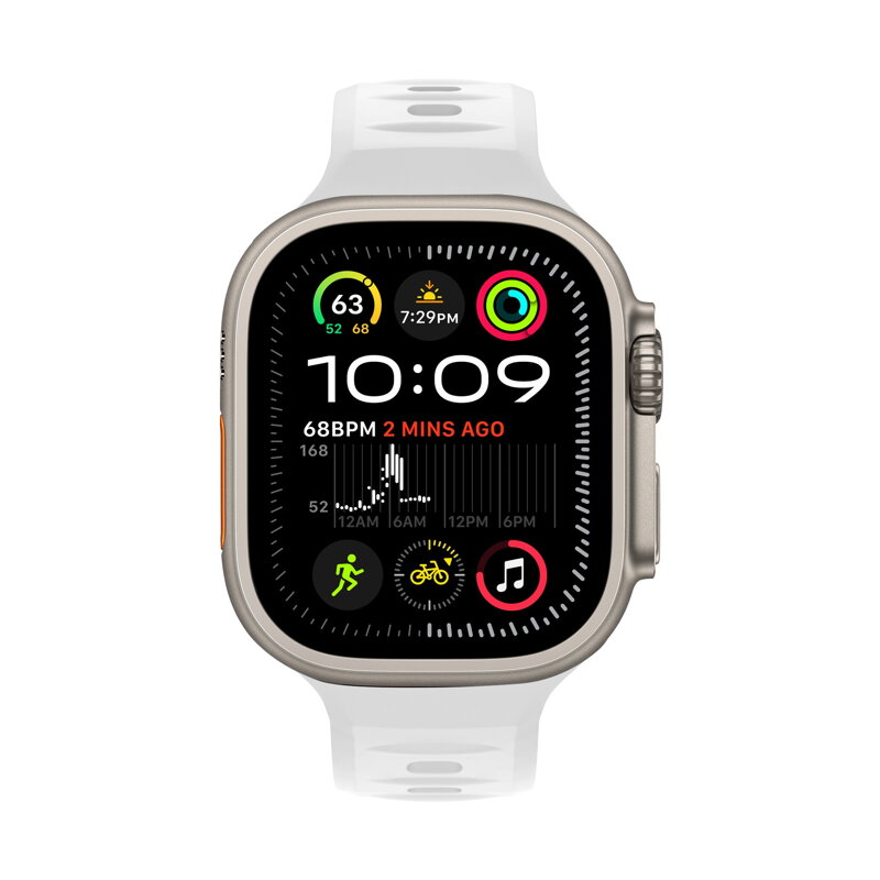 Correa deportiva premium del Apple Watch Blanco