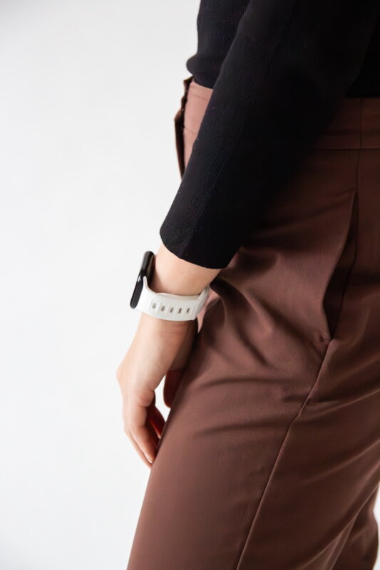 Correa deportiva premium del Apple Watch Blanco
