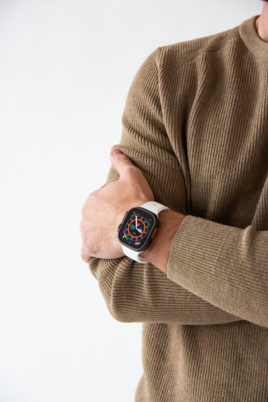 Correa deportiva premium del Apple Watch Blanco