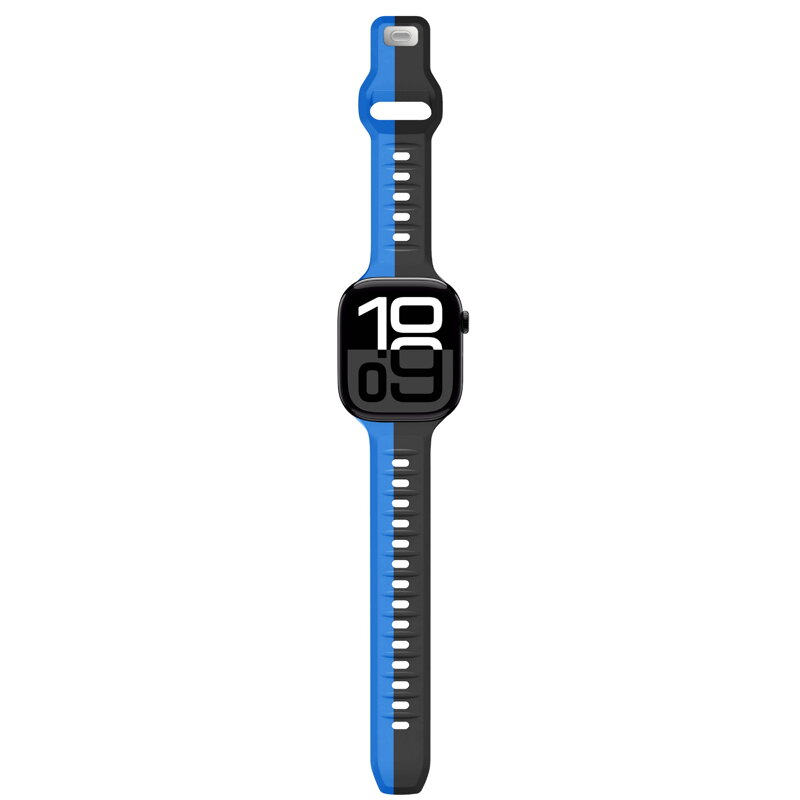 Correa deportiva premium del Apple Watch Negro/Azul