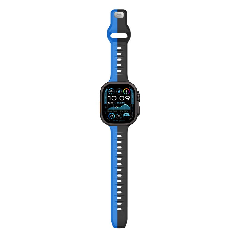 Correa deportiva premium del Apple Watch Negro/Azul