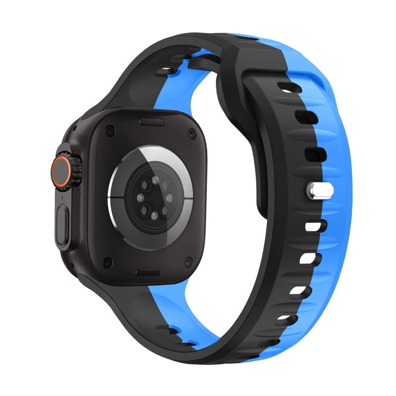 Correa deportiva premium del Apple Watch Negro/Azul