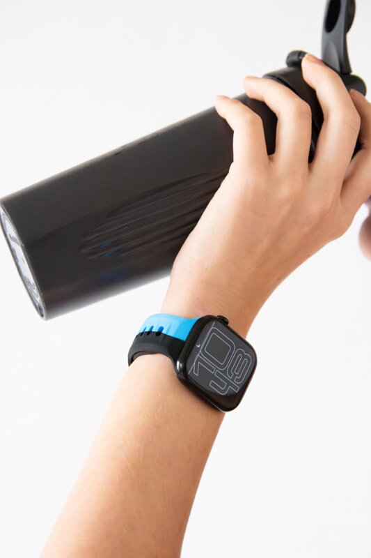 Correa deportiva premium del Apple Watch Negro/Azul