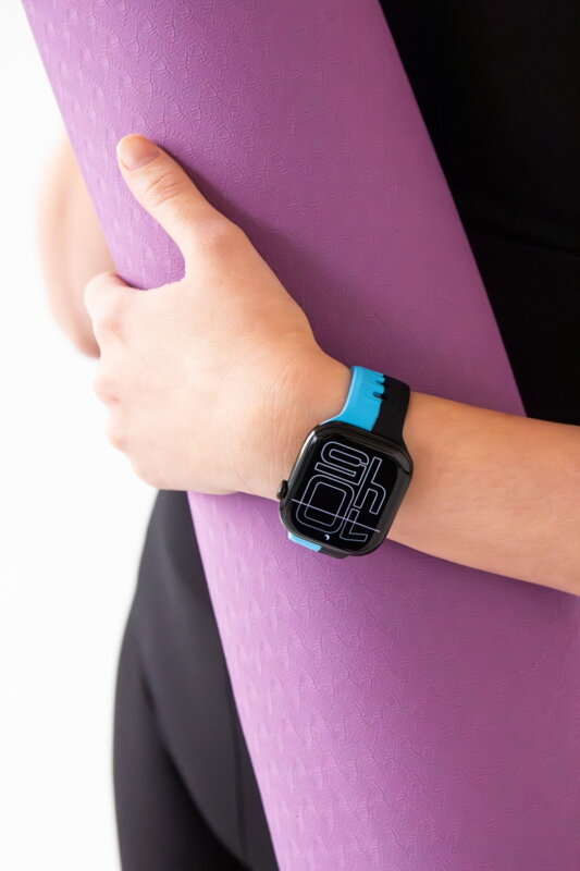 Correa deportiva premium del Apple Watch Negro/Azul