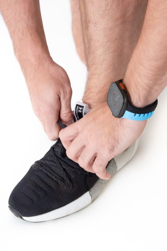 Correa deportiva premium del Apple Watch Negro/Azul