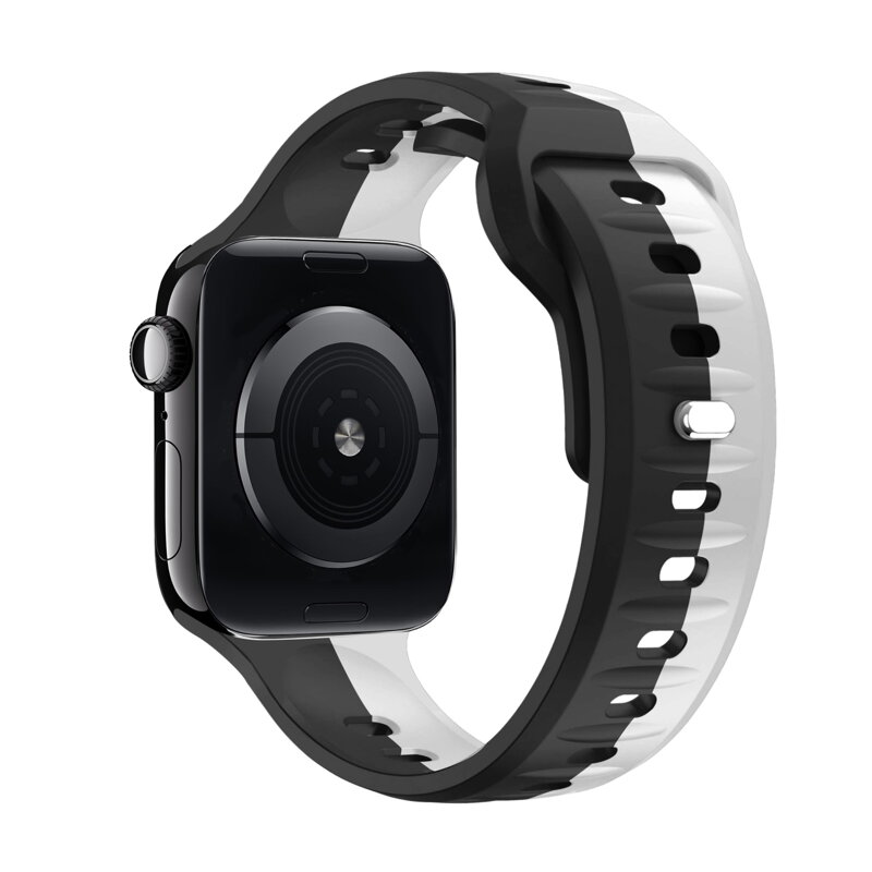 Correa deportiva premium del Apple Watch Negro/Gris