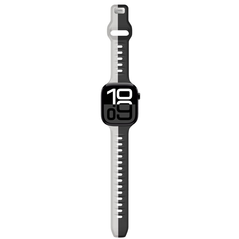 Correa deportiva premium del Apple Watch Negro/Gris