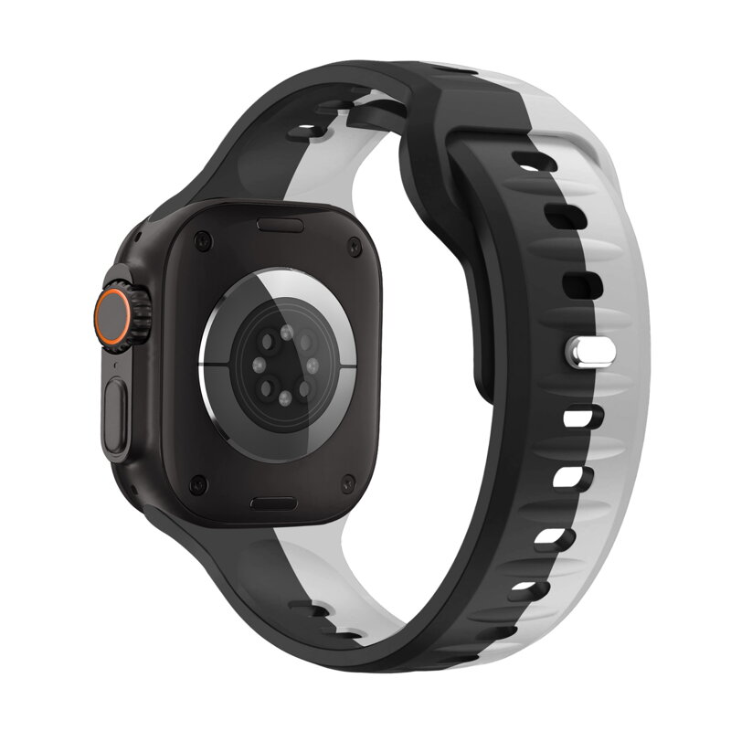 Correa deportiva premium del Apple Watch Negro/Gris