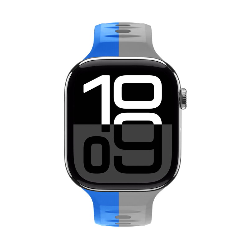 Correa deportiva premium del Apple Watch Azul/Gris