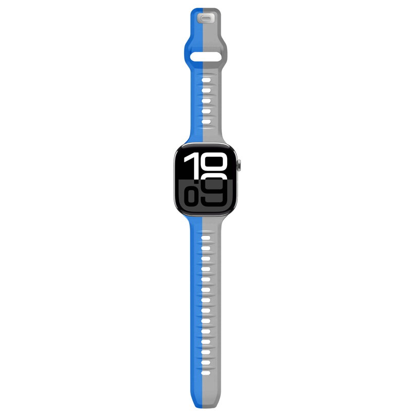Correa deportiva premium del Apple Watch Azul/Gris