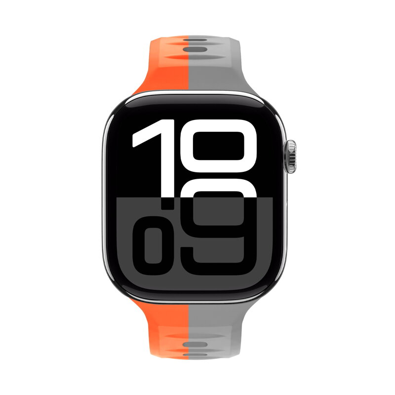 Correa deportiva premium del Apple Watch Naranja/Gris
