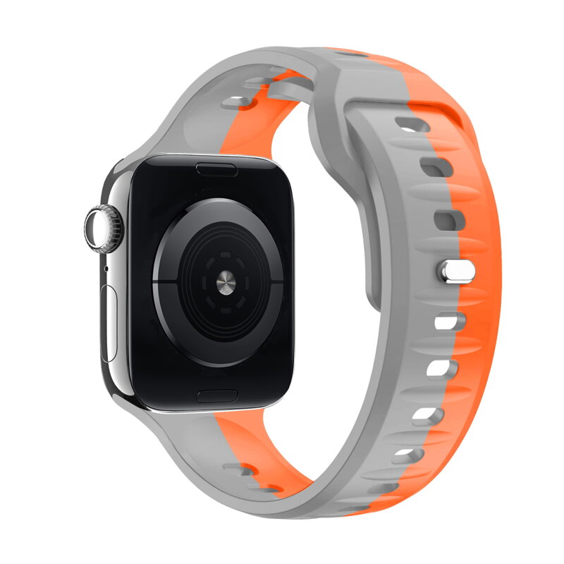 Correa deportiva premium del Apple Watch Naranja/Gris