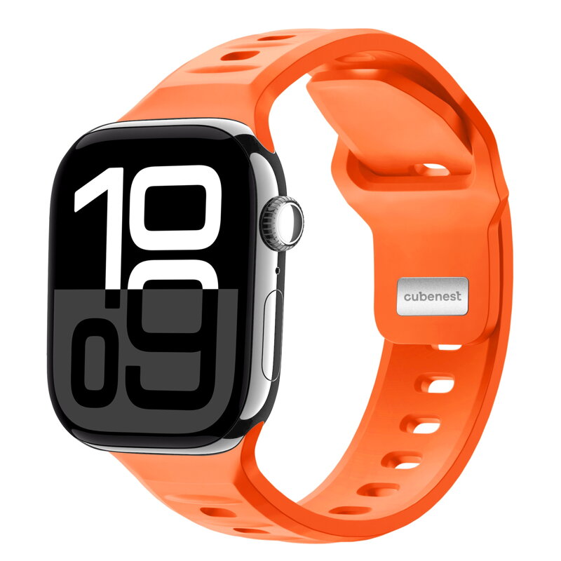 Correa deportiva premium del Apple Watch Naranja